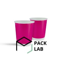 Paper white cup double-layer "Pink" 180 ml Paper white cup double-layer "Pink" 180 ml